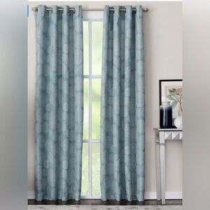 Porch & Den Fricke Grommet-top Single Curtain Panel - 50"x95" - TEAL